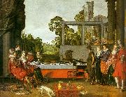 BUYTEWECH, Willem Banquet in the Open Air oil